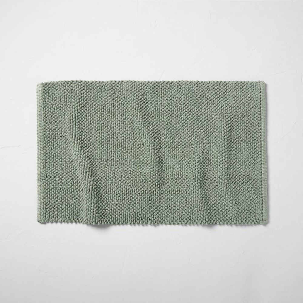 Casaluna Textured Bath Mat Sage Green